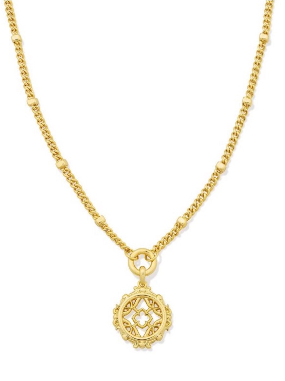 NWT Kendra Scott Iris Gold Charm Necklace
